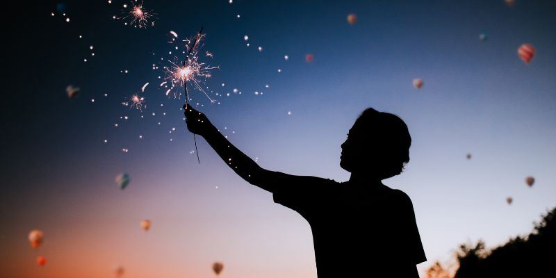 Spotlight Template - Fireworks